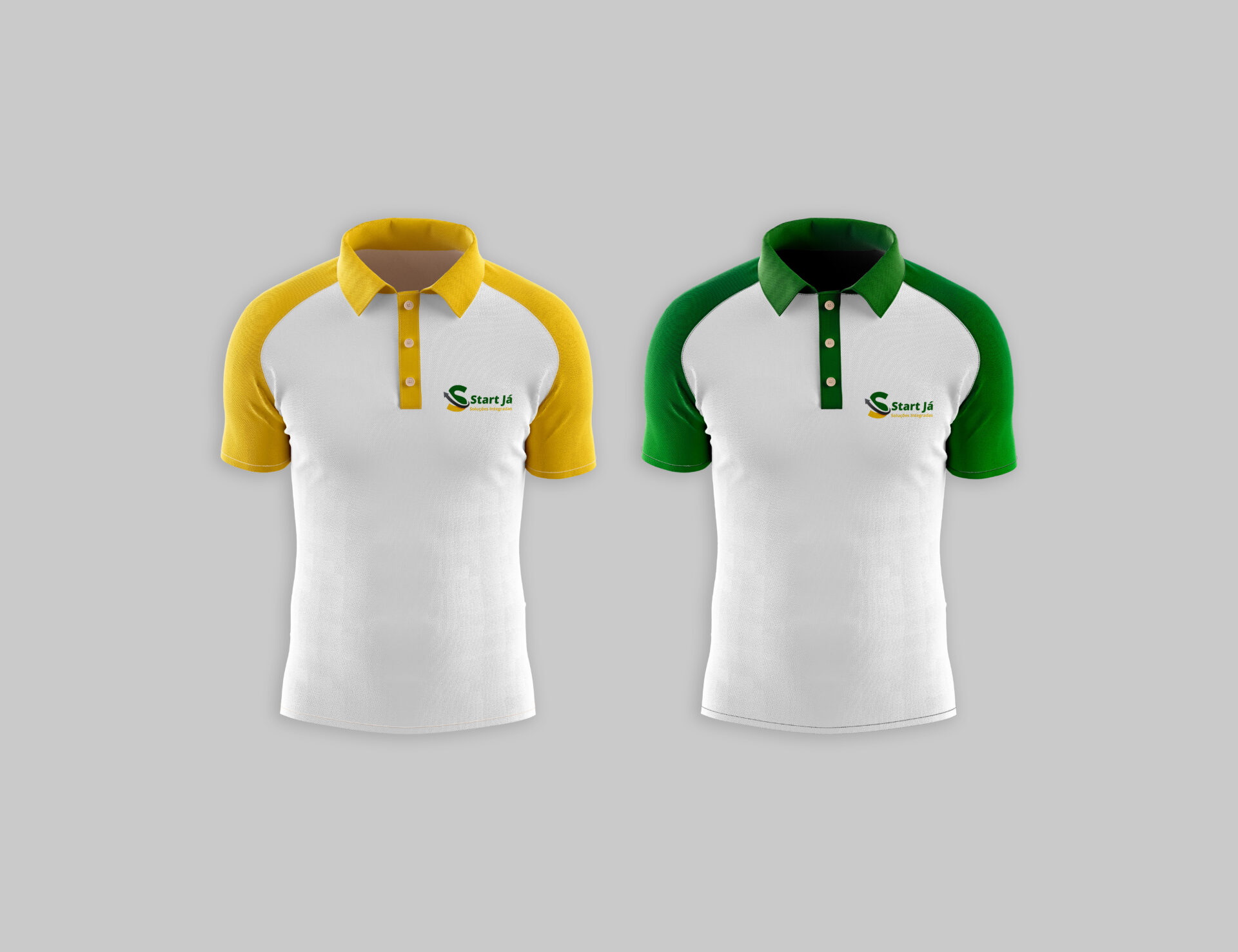 Peça 1 - Camiseta Polo (manga curta) - Mockup